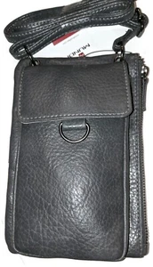 Mundi Cross Body Bag/Wallet on a String, Gray - Picture 1 of 6