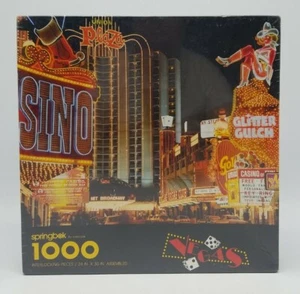 Springbok "Vegas" Las Vegas Casinos 1000 pcs Jigsaw Puzzle Brand New Sealed NOS - Picture 1 of 5