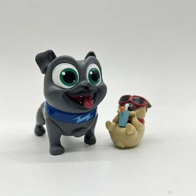 Disney Jr Puppy Dog Pals Bingo Light Up Collar Figura Rolly Óculos de Sol Brinquedo Leia - Imagem 1 de 4