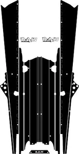 2016 POLARIS RUSH Axys PRO-RMK 600/800 SNOWMOBILE 163 TUNNEL WRAP DECALS STIKERS - Picture 1 of 2