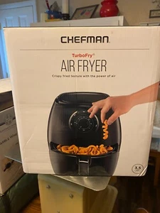 Chefman TurboFry 3,5 Liter Luft Friteuse Backofen 1200W Schwarz Modell RJ38-V3-DC35 Neu im Karton - Bild 1 von 8