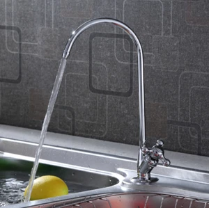 1/4'' Reverse Osmosis Chrome Plated Kitchen  Drinking Water Filter Faucet US - Picture 1 of 2