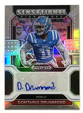 2022 PANINI AUTO DONTARIO DRUMMOND SIGNED AUTOGRAPH PRIZM ROOKIE CARD RC