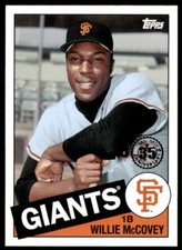 2020 Topps Update 1985 Baseball 35th Anniversary #85TB-39 Willie McCovey San