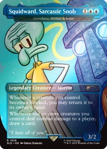 MTG Squidward, Sarcastic Snob (Grazilaxx) FOIL NM - Secret Lair X SpongeBob - Picture 1 of 1