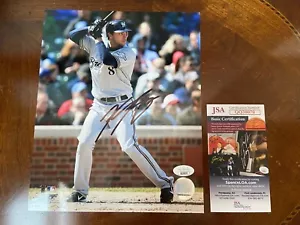 MLB Baseball Ryan Braun Milwaukee Brewers Signed 8x10 Photograph- JSA COA - Picture 1 of 2