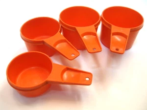 CHOOSE 1 OR MORE: Vintage Tupperware measuring cups:  Orange - Picture 1 of 19