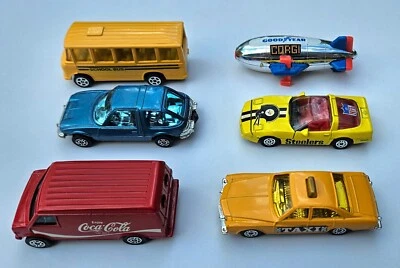 Corgi Juniors Great Britain lot (6 items) - Steelers Pacer Coca Cola Blimp Taxi - Image 1 of 4