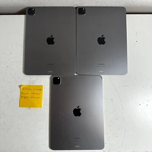 Lot of 3 Apple Ipod Pro Space Black Ultra Retina XDR Display Tablet - For Parts - Picture 1 of 22