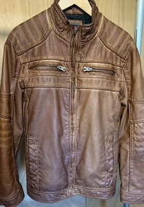 Buckle BKE Men’s Tan Biker Jacket S - Picture 1 of 4