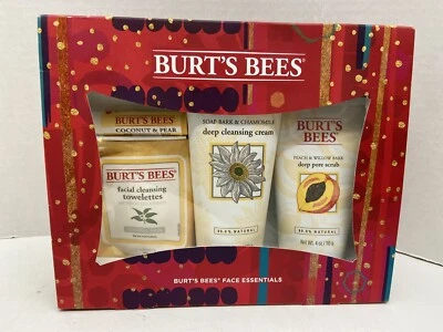 Burt's Bees Face Essentials Set de Regalo de Vacaciones ¡NUEVO! Sin abrir. Foto 1 de 4