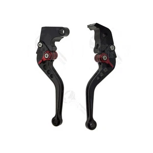 Black CNC Shorty Brake & Clutch Levers For Yamaha YZF R6 05-14 R1 Control Hand - Picture 1 of 4