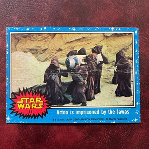 1977 Topps STAR WARS BLUE Set ARTOO IS IMPRISONED BY THE JAWAS #11b** - VG/VG-EX - Picture 1 of 2