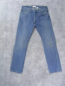 Levi's 501 Herrenjeans 32x31 tatsächlich gerader Knopf fliegen Mexiko Denimhose blau* - Bild 1 von 14