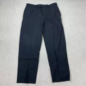 Pantalones de vestir rectos Lauren Ralph Lauren Total Comfort para hombre 34x30 negros - Imagen 1 de 8