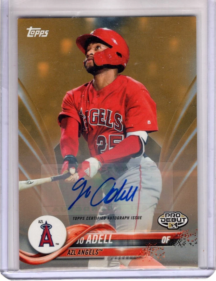 2018 Topps Pro Debut Auto JO ADELL #62 Angel RC 17/25 ORANGE AUTOGRAPH Rookie SP - Image 1 of 1