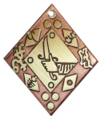 Voodoo Vermögen Anhänger Halskette Loa Brigitte Weise Göttin Amulett Corded - Bild 1 von 4