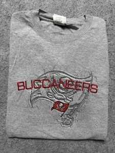 Tampa Bay Buccaneers Shirt Mens Medium Gray NFL Football Embroidered Graphic - Picture 1 of 9