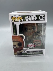 Star Wars Funko Pop Wicket W. Warrick (Endor) #290 con pin - Imagen 1 de 9