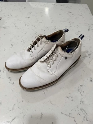 Zapatos de golf Footjoy Premiere Series para hombre. Sin clavos. Usado. Talla 11 M. Blanco. Foto 1 de 4