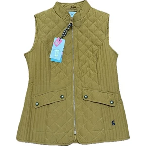 Joules Minx Quilted Vest Golden Mustard Yellow Size 4 NWT - Picture 1 of 11