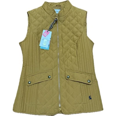 Joules Minx Quilted Vest Golden Mustard Yellow Size 4 NWT - Image 1 of 4