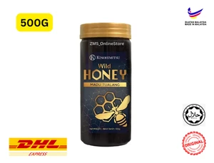 Kinohimitsu Wild Honey Madu Tualang RAW y SALVAJE de la selva tropical - 2x 500 g - Imagen 1 de 6