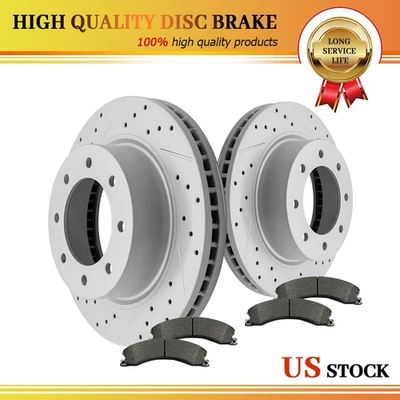 Rotores de freno de disco delanteros + pastillas de freno para Nissan NV1500 NV2500 NV3500 2012 - 2021 Foto 1 de 4