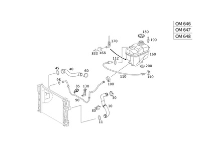Manguera original Mercedes-Benz 211-501-56-82 Foto 1 de 2