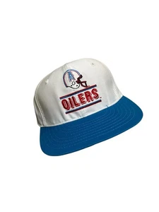 Vintage Houston Oilers Hat SnapBack Bar logo embroidery NFL Football 90s - Picture 1 of 4