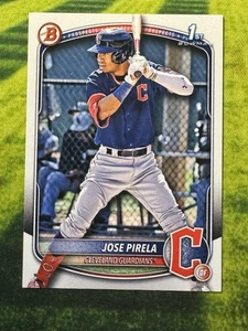 2025 Bowman Jose Pirela BP-111 1st Bowman Cleveland Guardians - Picture 1 of 2