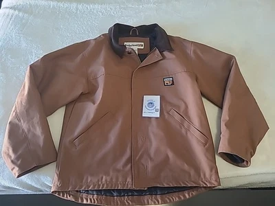 Chaqueta Timberland Pro Series Hombres L MARRÓN L Lona Granero Tareas Abrigo Resistente Utilidad Foto 1 de 4