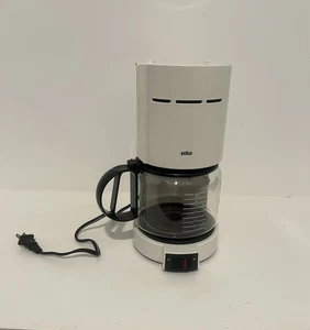 Vintage Braun Aromaster 10 Cup Coffee Maker White Type 4085 KF-400 - Picture 1 of 7