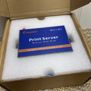 Cheecent Wireless Print Server for USB Printer (NOT Plug&Play), 2 Port USB Print - Photo 1/6