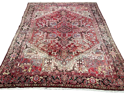 Handgeknüpfter Orientteppich Heriz Art Deco 340x270 cm rug carpet - Bild 1 von 4