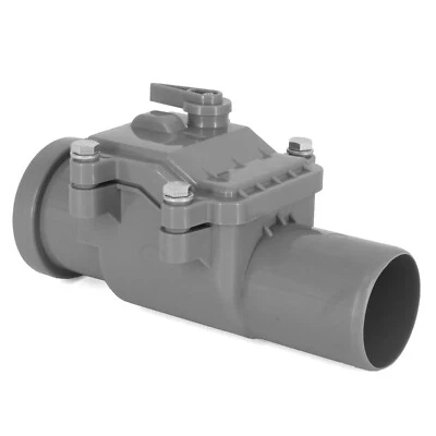 Rückstauklappe DN50 Rückstauverschluss Rattenschutz Verriegelung waagerecht - Bild 1 von 2