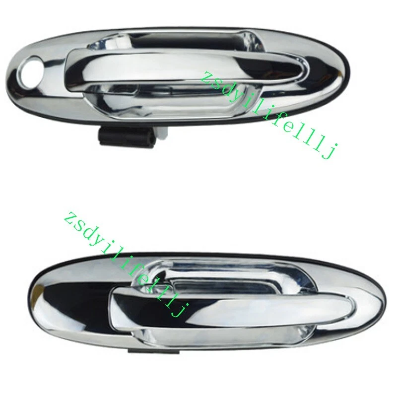 2xFor Toyota Land Cruiser 1998-2007 Front Rear Left Door Outer Silver Handle a - Image 1 of 1