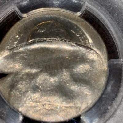jefferson nickel error coin Pcgs MS65 80% Brockage & Huge Broadstrike Choice - Image 1 of 4