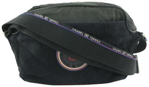 Chanel  CC Logo Perforated Sports Messenger Bag 619cas616