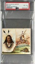 1888 N36 Allen & Ginter American Indian Chiefs BIG ELK PSA 4 VG-EX