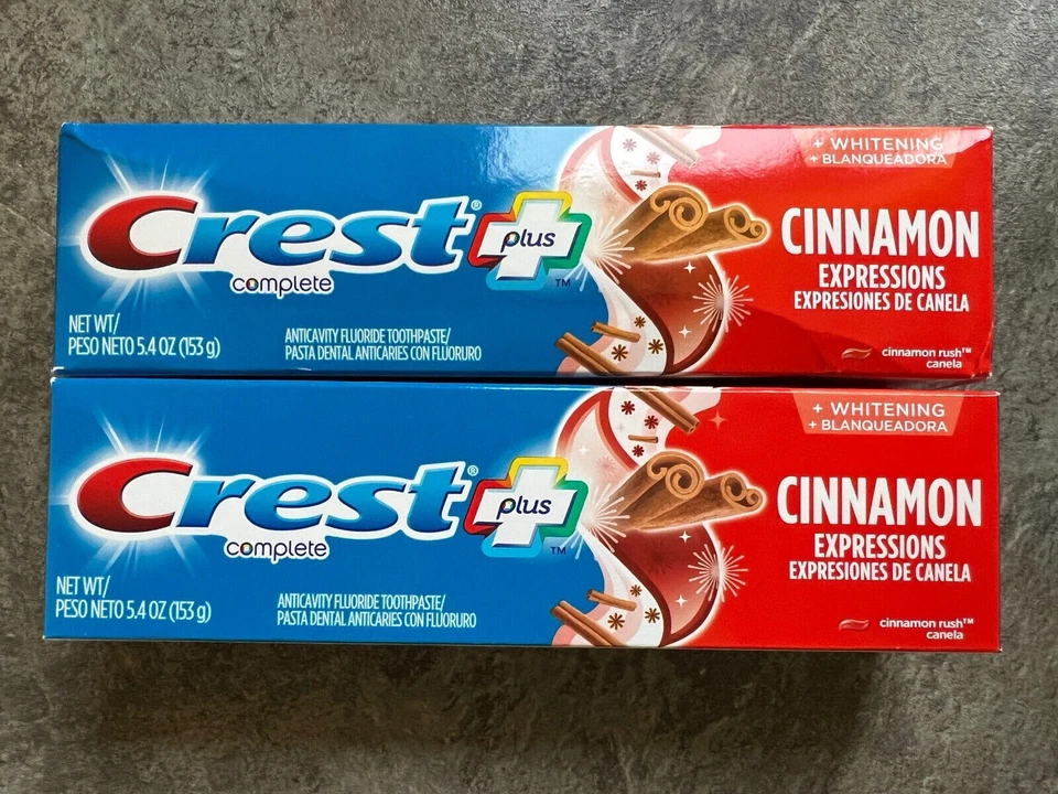 Crest Complete Plus Cinnamon Expressions Toothpaste 2- PACK 5.4 oz - Image 1 of 2