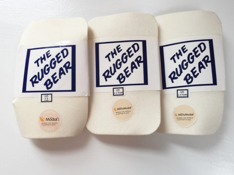 Niñas ~ LOTE de medias de nailon de algodón marfil de peso medio (talla 6-8) y calcetines (talla 3-6)  Foto 1 de 3