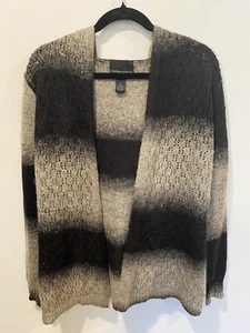 Cynthia Rowley Cardigan Womens Medium Wool Boho Open Old Money Travel Lounge - Picture 1 of 7