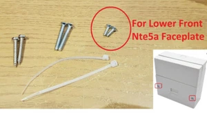 Genuine Replacement Screws for BT Front Lower NTE5a Master Socket Faceplate +Tie - Picture 1 of 3