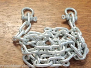 CADENA DE ANCLAJE GALVANIZADA CON GRILLETES 1/4" X 4 PIES 44121 CENTRO COMERCIAL NÁUTICO SEACHOICE - Imagen 1 de 1