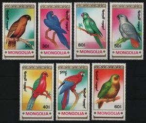 Mongolia 1990 - Mi-Nr. 2182-2188 ** - MNH - Aves / Birds - Imagen 1 de 1