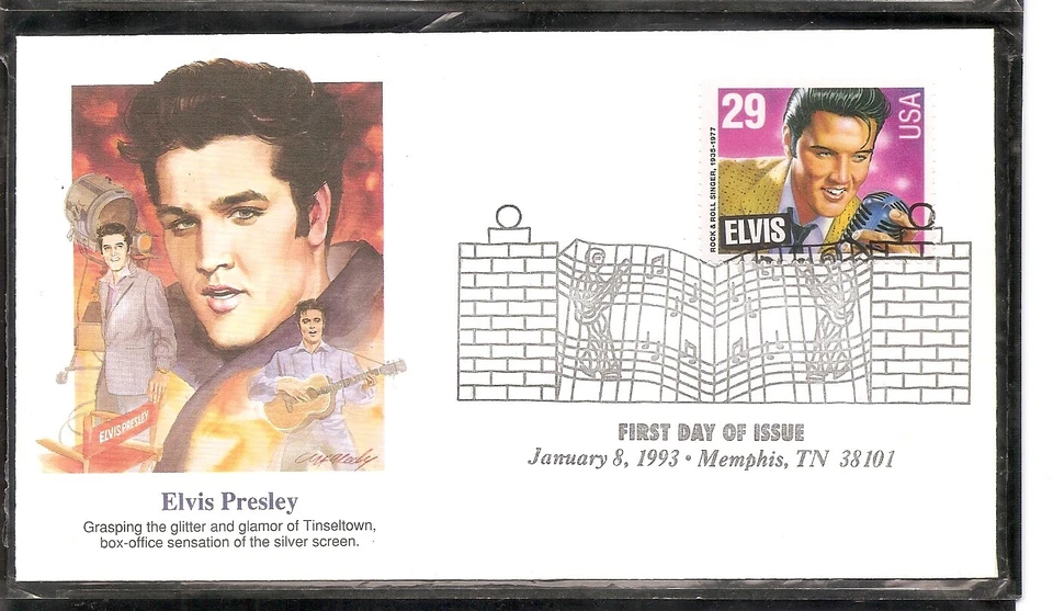 US Scott # 2721 Elvis Presley FDC. Fleetwood Cachet. 1 - Image 1 of 1