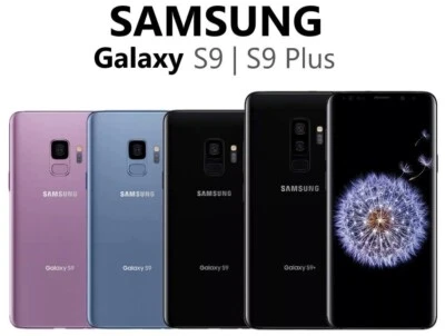 Very Good Samsung Galaxy S9+ SM-G965U 64GB Black silver purple blue mix carriers - Image 1 of 4