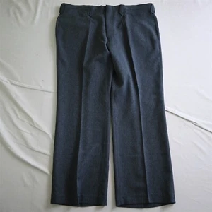 Vtg Circle S 40x30 Blue USA Made Bootcut Flat Front Mens Rockabilly Pants - Picture 1 of 9