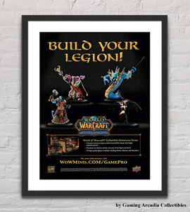 World Of Warcraft WOW Miniatures Game Glossy Promo Ad Poster Unframed G6604 - Picture 1 of 6